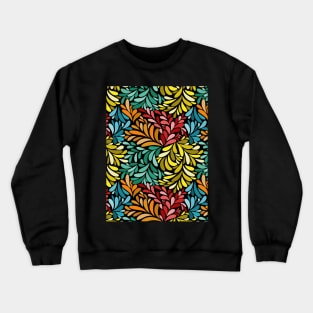 Floral Geometric Abstract Art Crewneck Sweatshirt